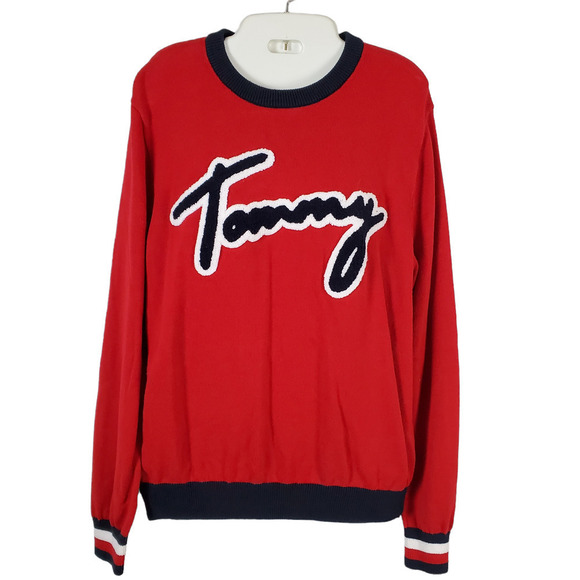 Tommy Hilfiger Blue Red Long Sleeves Pullover Lounge Sweater Lot of 3 - Picture 11 of 15